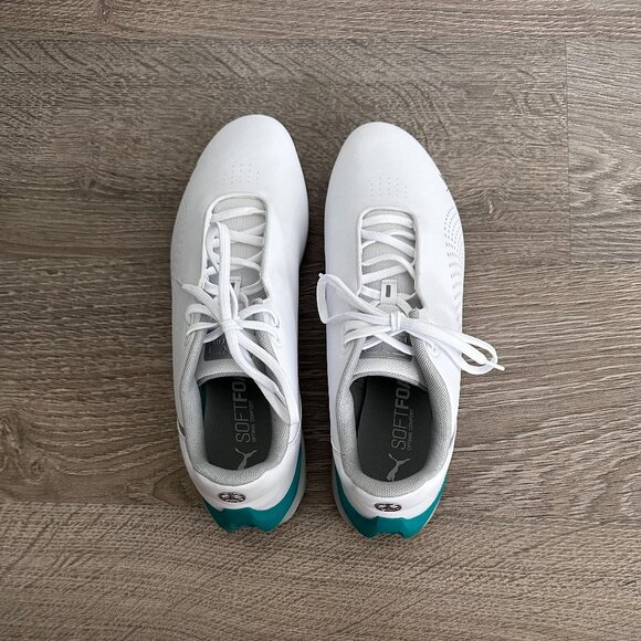 PUMA MERCEDES-AMG PETRONAS F1 RIDGE CAT MOTORSPORT SHOES IN WHITE - Picture 3 of 4
